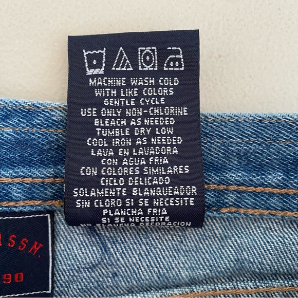 U.S. Polo Assn. Girl's Vintage y2k Butterfly American Flag Denim Shorts Size 6 - Picture 14 of 14